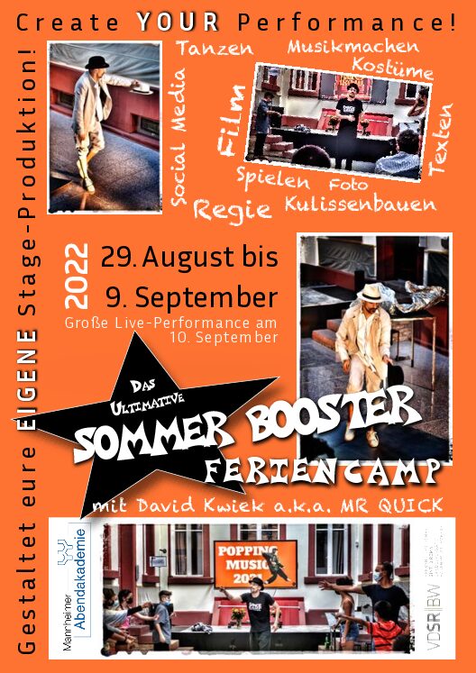 Das ulti­ma­ti­ve Som­mer-Boos­ter-Feri­en­camp mit Mr Quick — vom 29.08. bis 09.09.