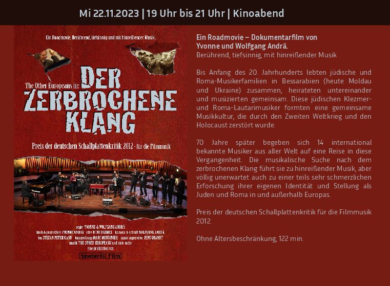 Der zerbrochene Klang - Kinoabend (1)